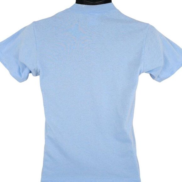 Vintage Science Olympiad T Shirt Mens Size XS Blue 80s Garrison STEM Made In USA - Picture 4 of 8